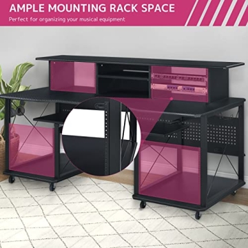 Durable Acme Music Desk with Wheels for Creative Workspaces