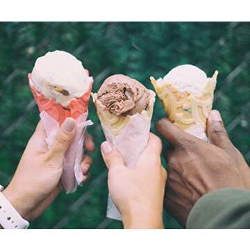 Bakto Flavors Ice Cream Natural Flavors Collection - Chocolate, Strawberry, Vanilla, Banana, Butter Pecan, Coconut