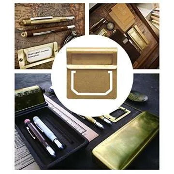 JoyTong Brass Index Clip - Paper Tabs File Bookmarks Page Clip,Pack of 6