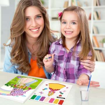 Mess-Free Paint by Water Books for Kids Ages 4-8