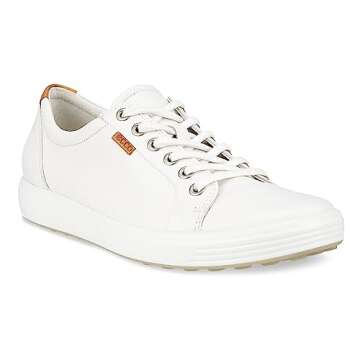 ECCO Women's Soft 7 Sneaker, White, 7-7. 5