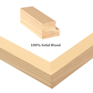 Egofine 12x16 Natural Wood Picture Frames Set of 2