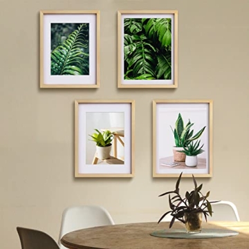 Egofine 12x16 Natural Wood Picture Frames Set of 2