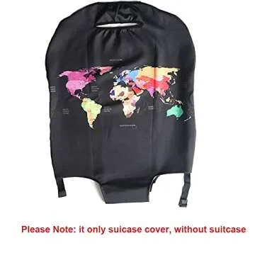 MosaiRudo Thicker Luggage Cover Elastic Suitcase Cover Protector Fits 18-32 Inch Suitcase Travel Acc...