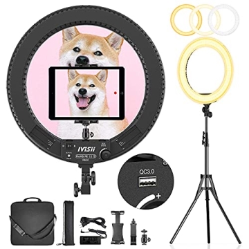 IVISII 18 Inch Ring Light for Professional Photography