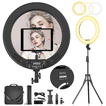 IVISII 18 Inch Ring Light for Professional Photography
