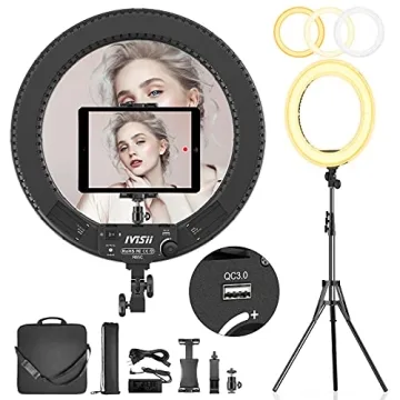IVISII 18 Inch Ring Light for Professional Photography
