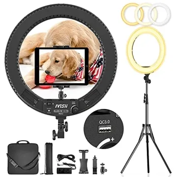 IVISII 18 Inch Ring Light for Professional Photography