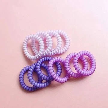 Canjoyn Spiral Hair Ties - No Crease Ponytail Holders