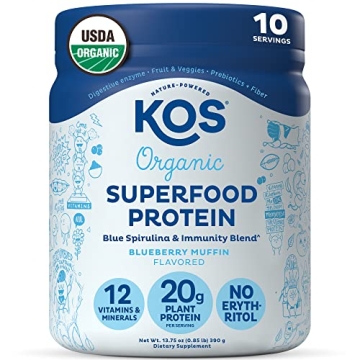 KOS Blueberry Muffin Plant Based Protein Powder