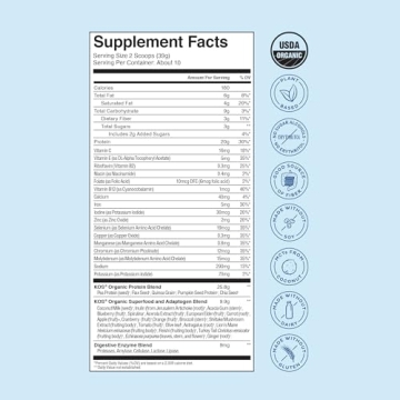 KOS Blueberry Muffin Plant Based Protein Powder