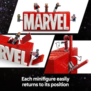 LEGO Marvel Logo Minifigures Set for Creative Play