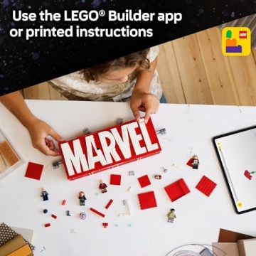 LEGO Marvel Logo Minifigures Set for Creative Play