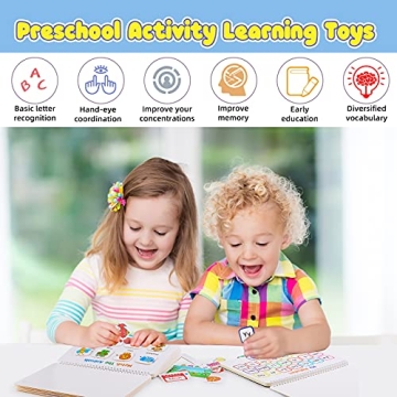 Huijing Montessori Busy Book for Toddlers with 29 Themes