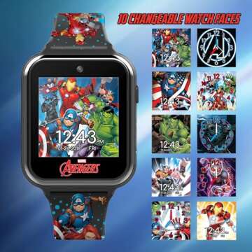 Marvel Avengers Interactive Kids Smartwatch – Touchscreen Watch with Multiple Features for Fun & L...