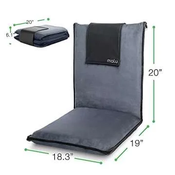 Malu Extra Large Padded Floor Chair with Back Support