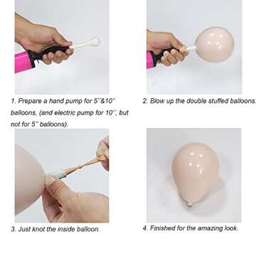 Fall Balloon Arch Kit-Double Stuffed Burnt Orange Balloon Garland with Cream Peach Apricot Terracotta Latex Balloon for Little Pumpkin Baby Shower Thanksgiving Birthday Party Decorations