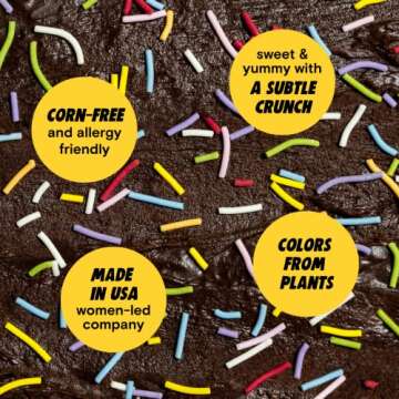 Rainbow Crunchies Natural Sprinkles by Supernatural - Vegan and Allergy-Friendly