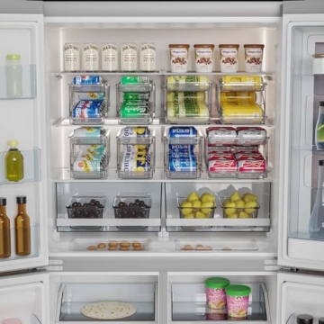 Kiencyluky Adjustable Soda Can Organizer for Fridge