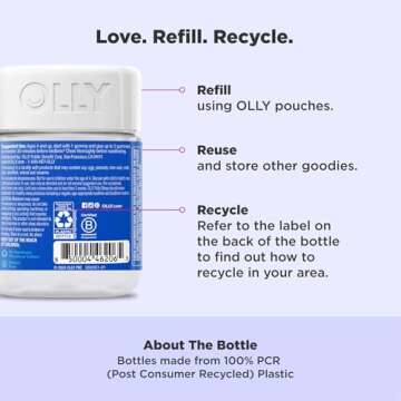 OLLY Kids Sleep Gummies, 0.5mg Melatonin, L Theanine, Chamomile, and Lemon Balm, Raspberry - 70 Count