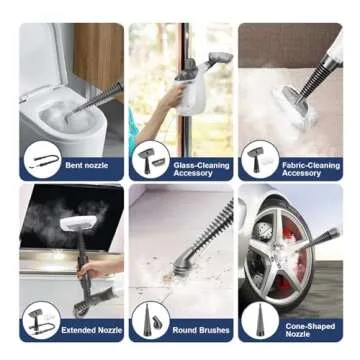 Handheld Steam Cleaner with 16 Accessories & 500ML Capacity
