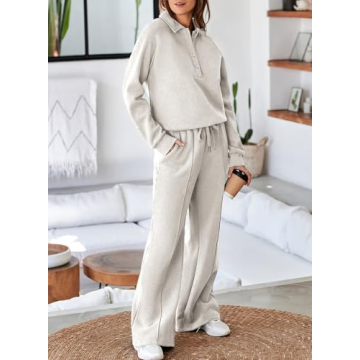 Aleumdr Women’s Cozy 2 Piece Lounge Set for Chic Comfort