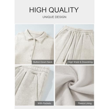 Aleumdr Women’s Cozy 2 Piece Lounge Set for Chic Comfort