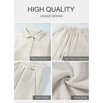 Aleumdr Women’s Cozy 2 Piece Lounge Set for Chic Comfort