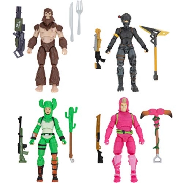 FORTNITE Alchemist Squad Mode, 4 Figure Pack with Exclusive Weapons and Tools