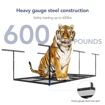 FLEXIMOUNTS 4x8 Garage Overhead Storage Rack 600lbs