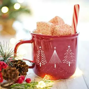 OLYCRAFT 2pcs Christmas Theme Self-Adhesive Silk Screen Printing Stencil Various Tree Silk Screen Stencil Reusable Mesh Transfer for DIY T-Shirt Christmas Home Decor Pillow Fabric Bags - 11×8.7 Inch