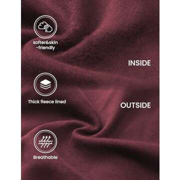 CRZ YOGA Women's Fleece Lined Hoodie - Cozy & Stylish