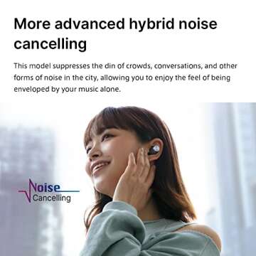 AVIOT TE-D01v Noise Cancelling Earbuds - 60 Hours Battery, Stylish Design, IPX4 Waterproof