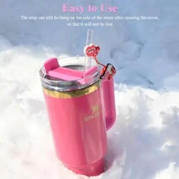 Charming Silicone Straw Covers Enhance Your Tumbler Experience