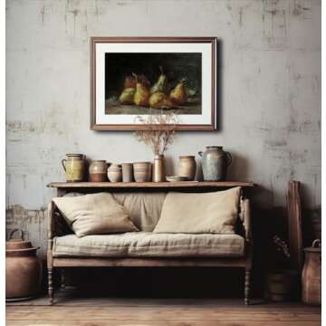 Farmhouse Still Life Canvas Art 24x36 Rustic Decor