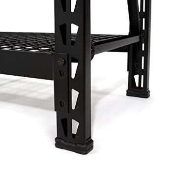 DEWALT 4-Foot Tall, 3 Shelf Steel Wire Deck Industrial Storage Rack, Adjustable for Custom Workshop/Garage Storage Solutions, Total Capacity: 4,500 lbs.