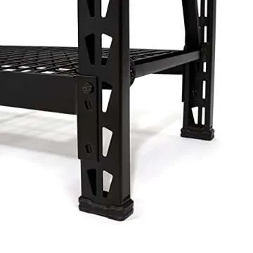 DEWALT 4-Foot Tall, 3 Shelf Steel Wire Deck Industrial Storage Rack, Adjustable for Custom Workshop/Garage Storage Solutions, Total Capacity: 4,500 lbs.