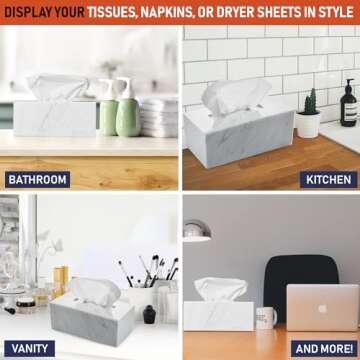 Stylish Acrylic Tissue Box Holder for Tissues and Napkins