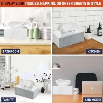 Stylish Acrylic Tissue Box Holder for Tissues and Napkins