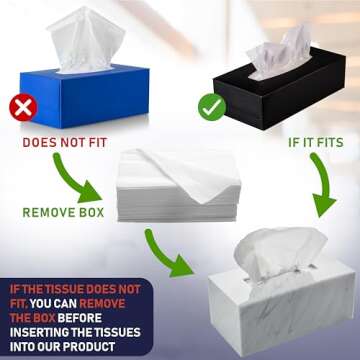 Stylish Acrylic Tissue Box Holder for Tissues and Napkins