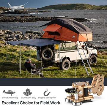 Mini Key Morse Radio with Stainless Steel Body and Magnetic Base