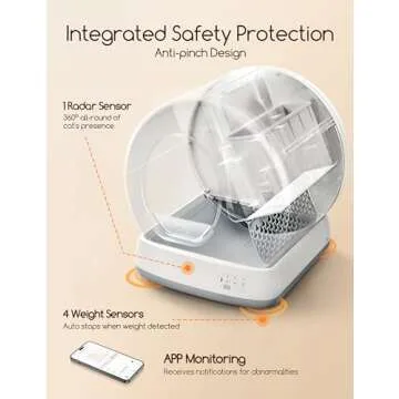 MeoWant Smart Self-Cleaning Cat Litter Box with App Control