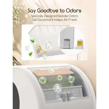 MeoWant Smart Self-Cleaning Cat Litter Box with App Control