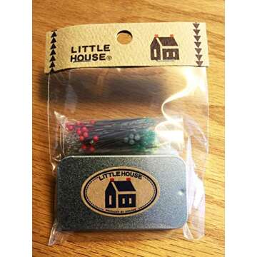 Shibori Dragon Little House Japanese Sewing Notions - Dressmaker's Pins with Tin