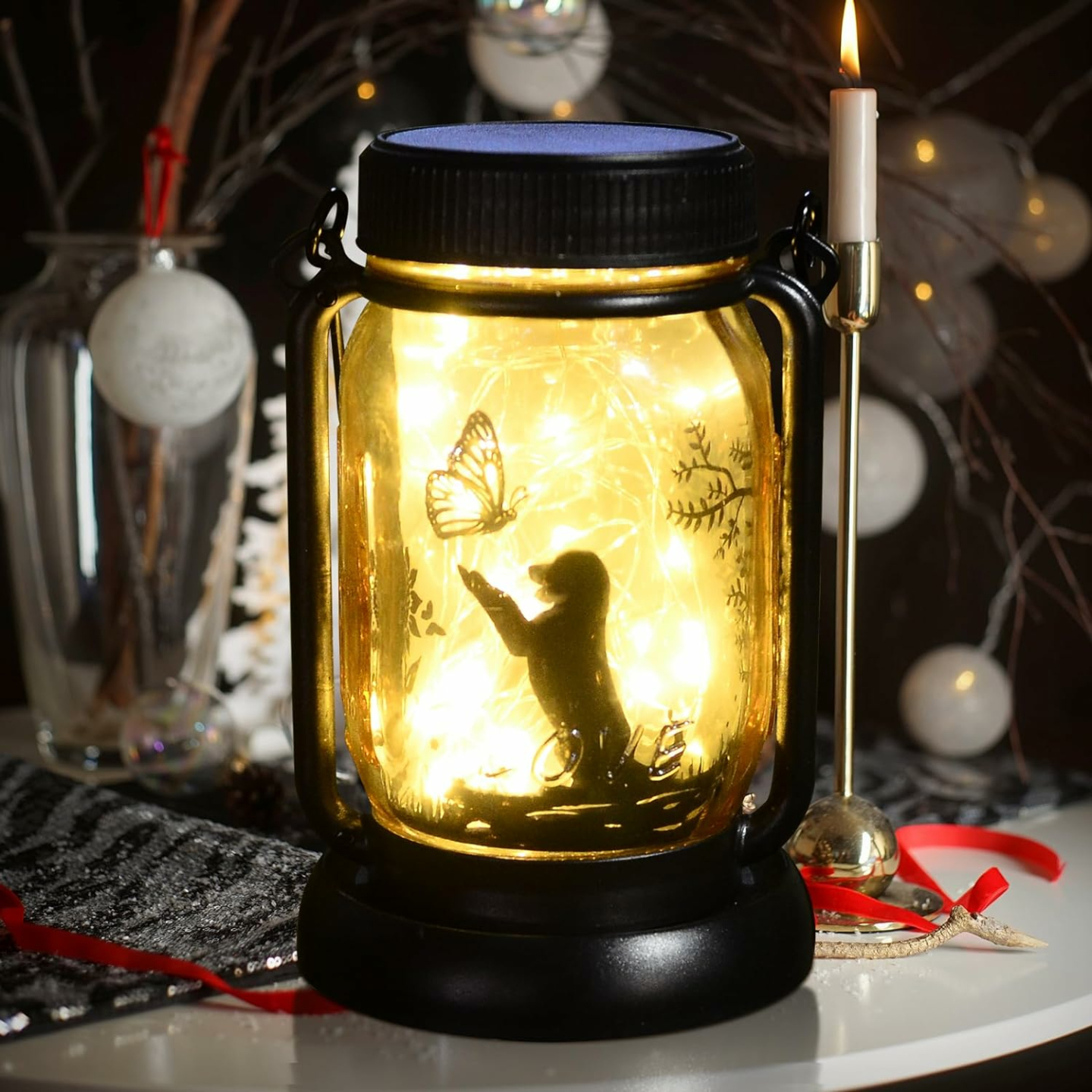 Dog Solar Lanterns for Outdoor Decor and Gifts