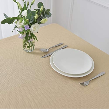 maxmill Jacquard Square Tablecloth Waterproof Stain Resistant
