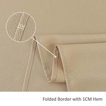 maxmill Jacquard Square Tablecloth Waterproof Stain Resistant