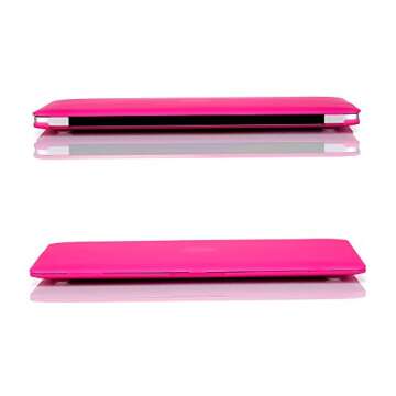 RUBAN Compatible with Old Version MacBook Air 13 Inch Case (2010-2017 Release). Models: A1466 / A1369, Plastic Hard Shell Protective Cover Case with Keyboard Cover for Mac Air 13, Hot Pink