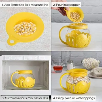 Ecolution Micro-Pop Popcorn Popper - Safe & Easy