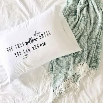 Hug This Pillow Long Distance Gift with Card